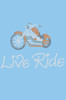 Live - Ride - Orange Motorcycle - Women's T-shirt