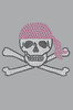 Skull with Pink Bandanna - Women's T-shirt