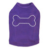 Bone - Rhinestone dog tank for large and small dogs.