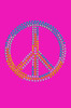 Peace Sign (Blue, Orange, Yellow, & Green) - Women's T-shirt