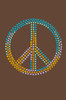 Peace Sign (Blue, Orange, Yellow, & Green) - Women's T-shirt