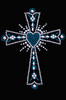 Cross  (Silver & Blue) - Women's T-shirt