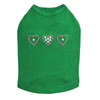 Three Little Hearts Rhinestone Dog Tank