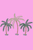 Palm Trees (Green Rhinestones) - Women's T-shirt