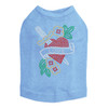 Tattoo Heart with Sword Rhinestone Dog Tank