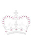 Crown #15 ( Pink, Silver & Clear) - Women's T-shirt