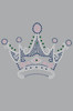 Crown #16 ( Clear, Blue, Green, & Pink)- Women's T-shirt