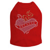 Heart Breaker Rhinestone Dog Tank
