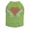 Heart with Wings #2 Rhinestone Dog Tank