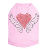 Heart with Wings #2 Rhinestone Dog Tank