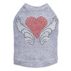 Heart with Wings #2 Rhinestone Dog Tank