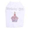 Birthday Girl rhinestone dog tank for large and small dogs.