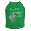 I'm the Birthday Girl rhinestone dog tank for large and small dogs.