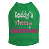 Daddy's Little Valentine Rhinestone dog tank for large and small dogs.