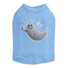 Silver Glitter Ghost Dog Tank