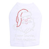 Santa Face - "I Can Explain" - White Dog Tank