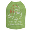 Santa Face - "I Can Explain" - Lime Dog Tank