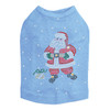 Santa with Snowflakes - Blue Dog Tank