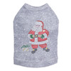 Santa with Snowflakes - Gray Dog Tank