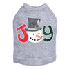 Joy Snowman - Gray Dog Tank