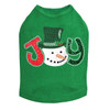 Joy Snowman - Kelly Gree Dog Tank