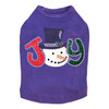 Joy Snowman - Purple Dog Tank