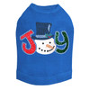 Joy Snowman - Royal BlueDog Tank