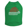 Santa Hat - Kelly Green Dog Tank