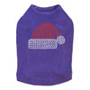 Santa Hat - Purple Dog Tank