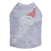 Santa Face with Snowflake Beard - Gray Dog Tank