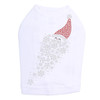 Santa Face with Snowflake Beard - White Dog Tank