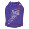 Santa Face with Snowflake Beard - Purple Dog Tank