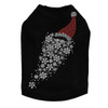 Santa Face with Snowflake Beard - Black Dog Tank