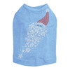 Santa Face with Snowflake Beard - Blue Dog Tank