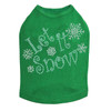 Let it Snow - Kelly Green Dog Tank