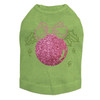 Pink Glitter Ornament - Lime Dog Tank