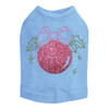 Pink Glitter Ornament - Blue Dog Tank
