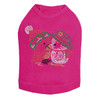 Christmas Birds - Fuchsia Dog Tank