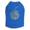 Gold & Silver Christmas Ornament - Royal Blue Dog Tank