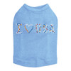 I Love USA - Multicolor Rhinestones dog tank for large and small dogs.