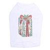 Green Christmas Gift - White Dog Tank
