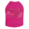 "Dear Santa I'm Doing the Best I Can" - Fuchsia Dog Tank