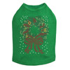 Christmas Wreath - Kelly Green Dog Tank