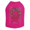 Christmas Wreath - Fuchsia Dog Tank