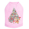 Christmas Tree #2 with Teddy Bear - Pink Dog Tank