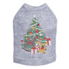 Christmas Tree #2 with Teddy Bear - Gray Dog Tank