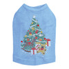 Christmas Tree #2 with Teddy Bear - Blue Dog Tank