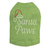 Santa Paws - Lime Dog Tank