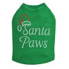 Santa Paws - Kelly Green Dog Tank