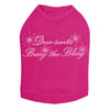 Dear Santa Bring the Bling - Fuchsia Dog Tank